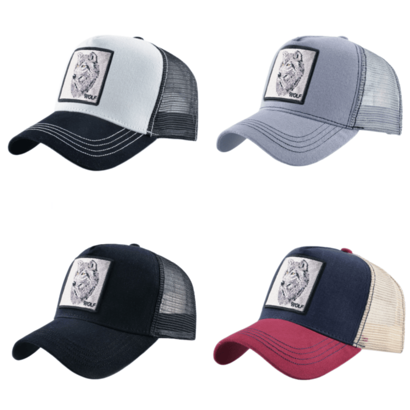 Wolf Patch Embroidery Mesh Bas - đánh giá và giá Trucker Cap Mesh