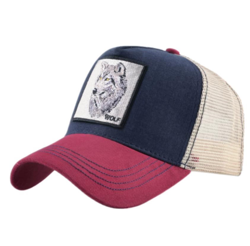 Wolf Patch Embroidery Mesh Bas - đánh giá và giá Trucker Cap Mesh