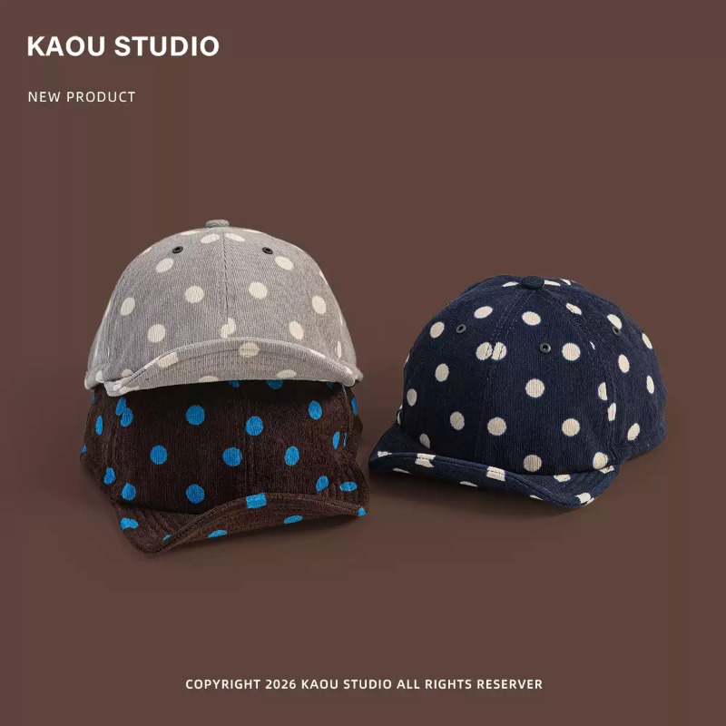 Unisex Polka Dot Corduroy Base - đánh giá và giá Corduroy Cap 5 Panel