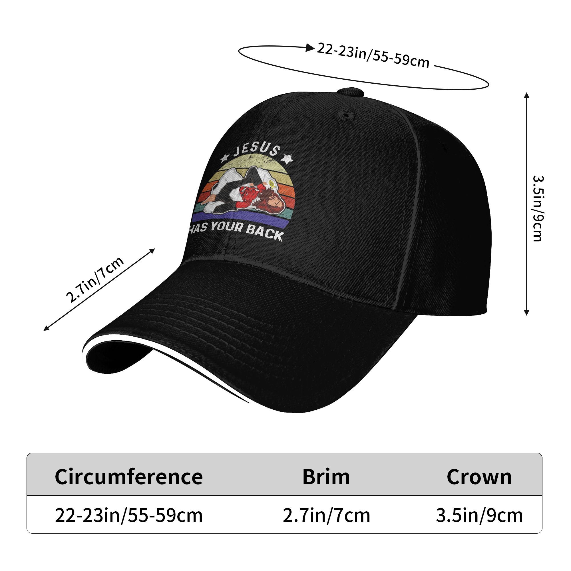 Jesus Has Your Back Jiu Jitsu  - đánh giá và giá Golf Cap Dad
